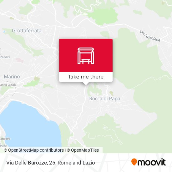 Via Delle Barozze, 25 map