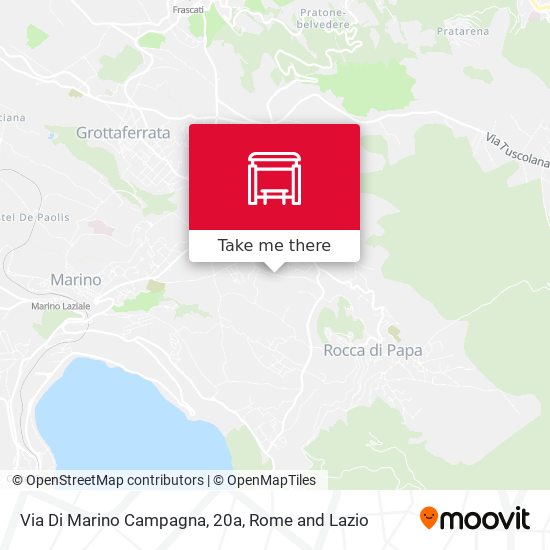 Via Di Marino Campagna, 20a map
