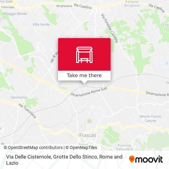 Via Delle Cisternole, Grotte Dello Stinco map
