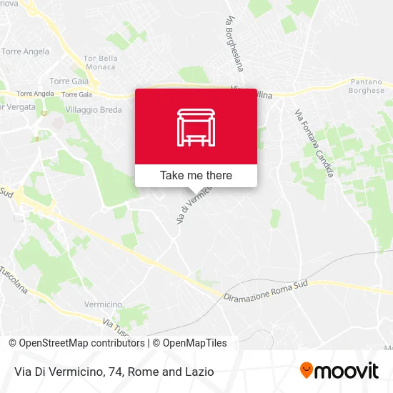 Vermicino Street, 74 map
