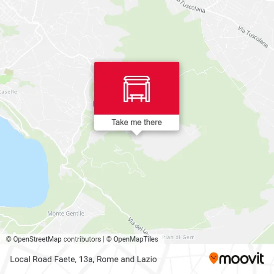 Local Road Faete, 13a map