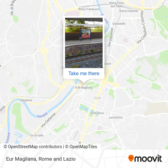 Eur Magliana map