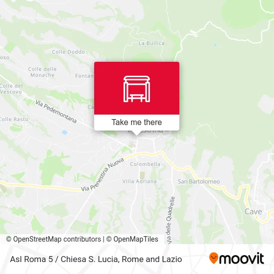 Asl Roma 5 / Chiesa S. Lucia map