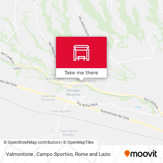 Valmontone , Campo Sportivo map