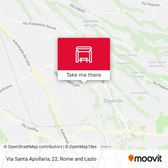 Via Santa Apollaria, 22 map