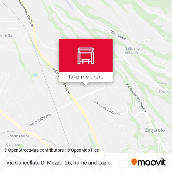 Via Cancellata Di Mezzo, 26 map