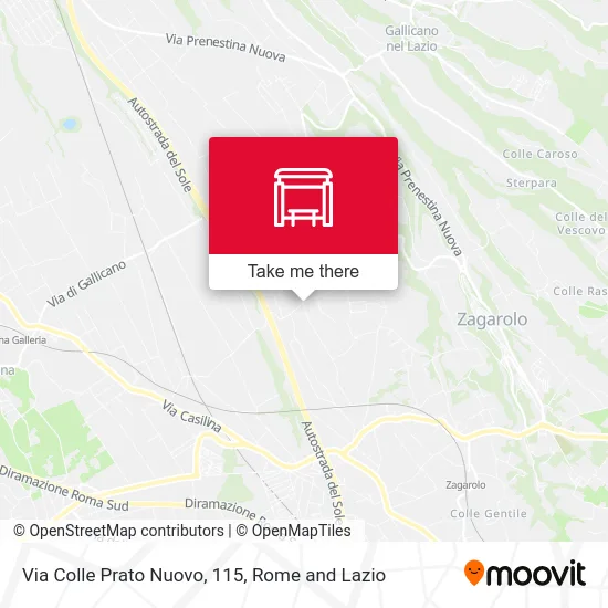 Colle Prato Nuovo Street, 115 map