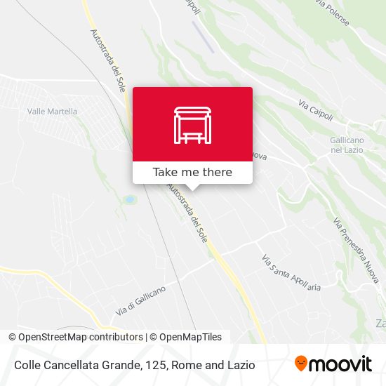 Colle Cancellata Grande, 125 map