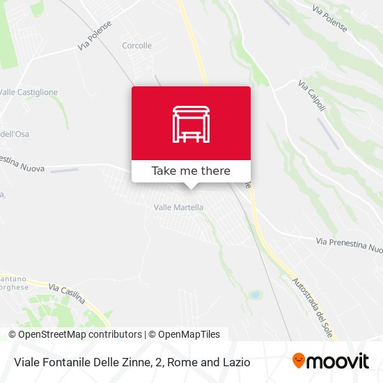 Viale Fontanile Delle Zinne, 2 map