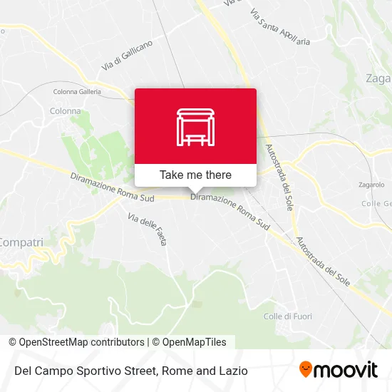 Del Campo Sportivo Street map