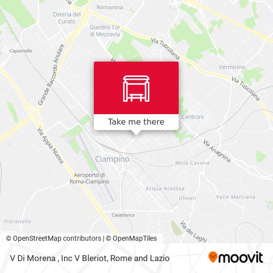 V Di Morena , Inc V Bleriot map