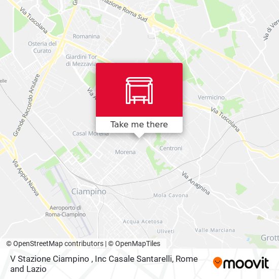 V Stazione Ciampino , Inc Casale Santarelli map