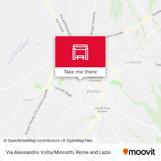 Via Alessandro Volta/Minciotti map