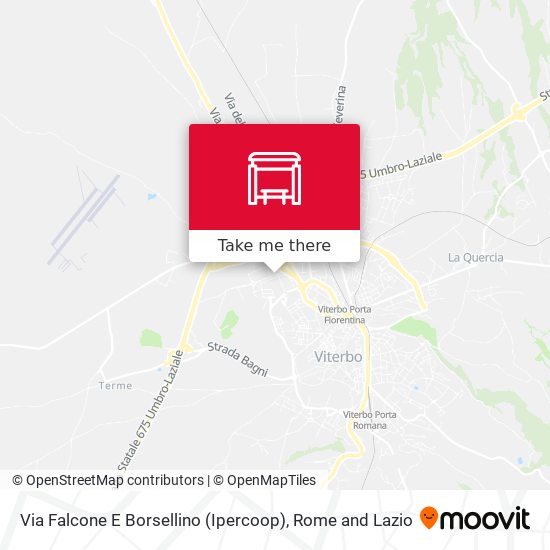 Via Falcone E Borsellino (Ipercoop) map