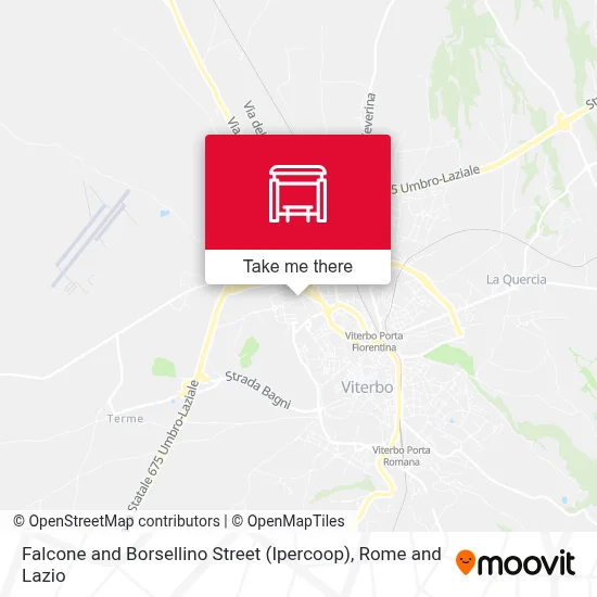 Falcone and Borsellino Street (Ipercoop) map
