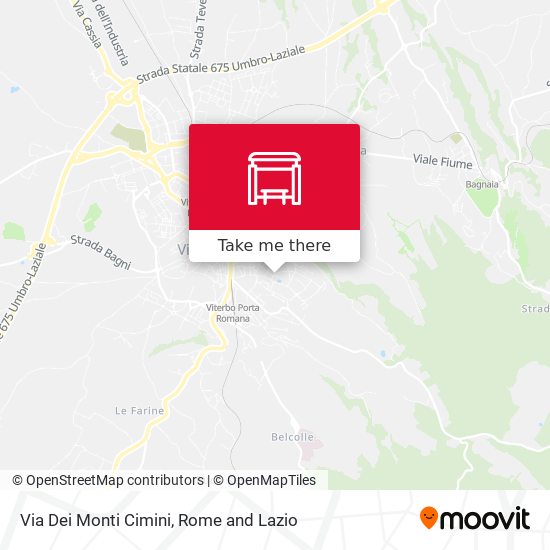 Via Dei Monti Cimini map