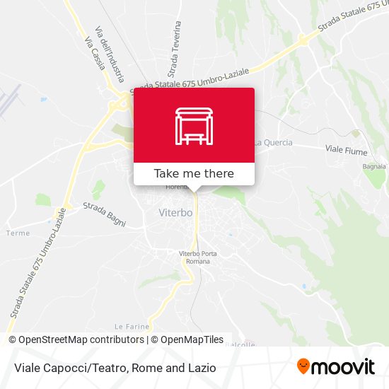 Viale Capocci/Teatro map