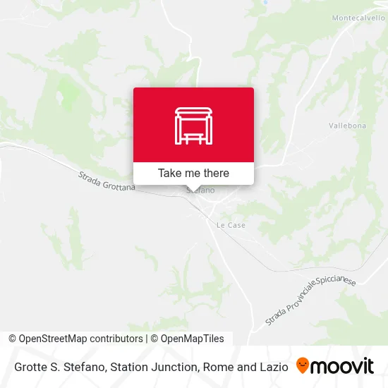 Grotte S. Stefano, Station Junction map