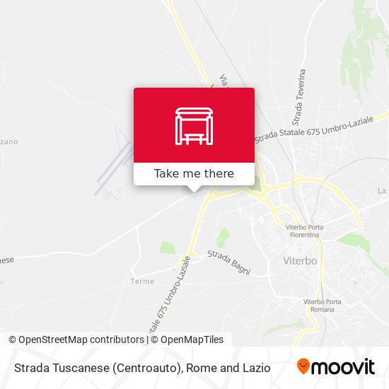 Strada Tuscanese (Centroauto) map
