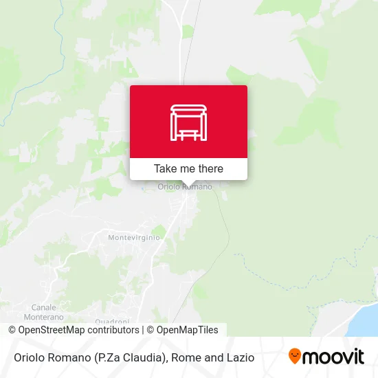 Oriolo Romano (Claudia Square) map