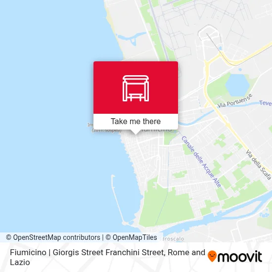 Fiumicino | Giorgis Street Franchini Street map