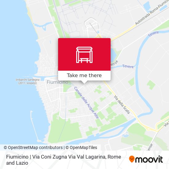 Fiumicino | Via Coni Zugna Via Val Lagarina map