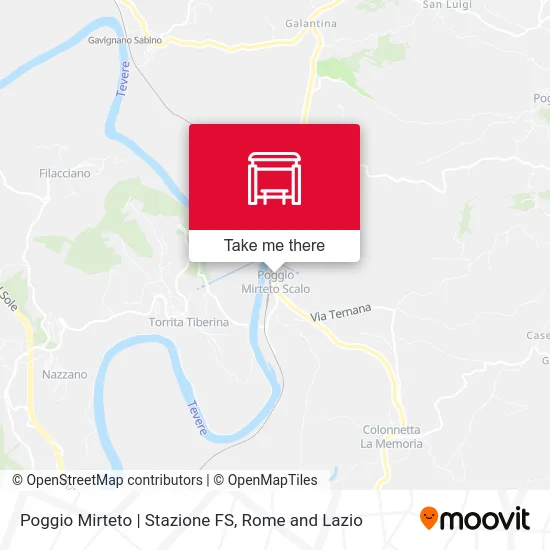Poggio Mirteto | Railway Station map