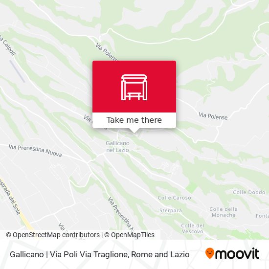 Gallicano | Via Poli Via Traglione map