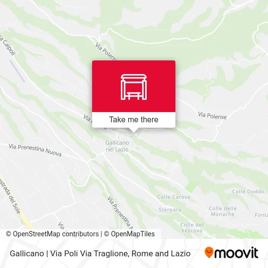 Gallicano | Poli Road Traglione Road map