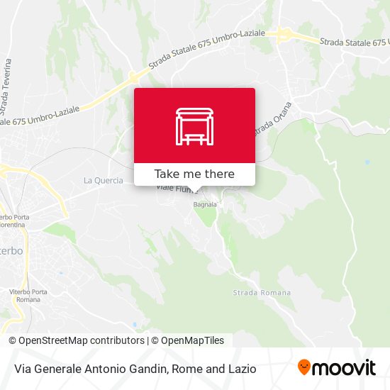 Via Generale Antonio Gandin map