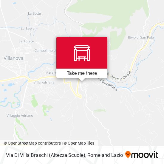 Via Di Villa Braschi (Altezza Scuole) map