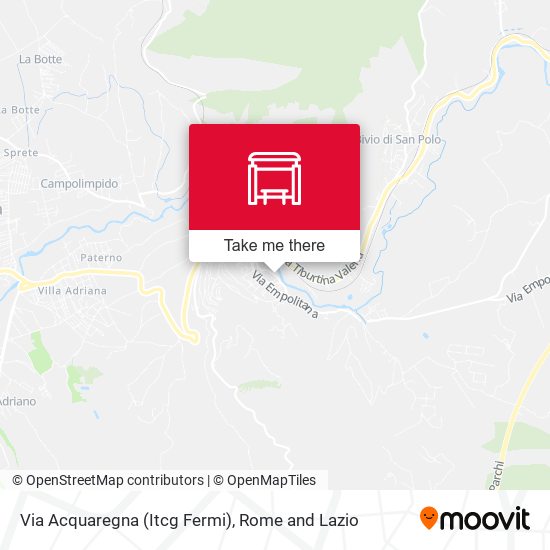 Via Acquaregna (Itcg Fermi) map