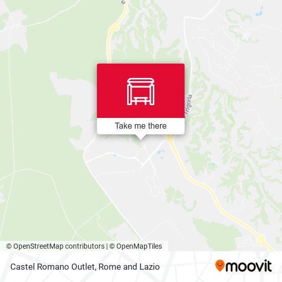 Castel Romano Outlet map