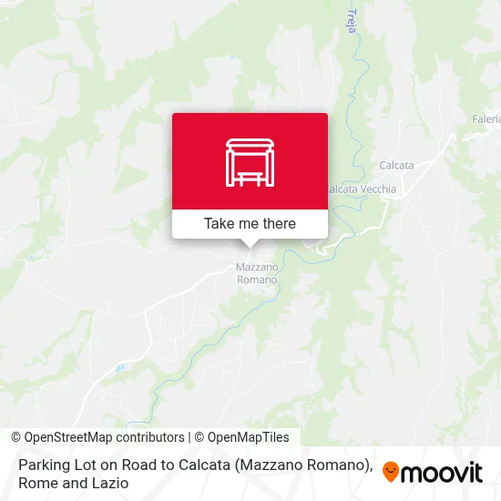 Parking Lot on Road to Calcata (Mazzano Romano) map