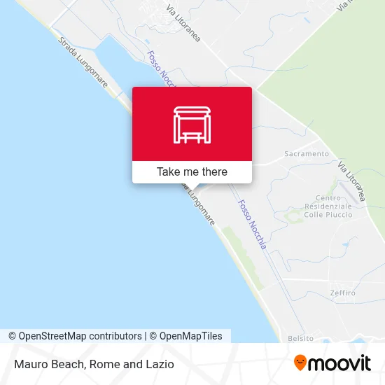 Mauro Beach map