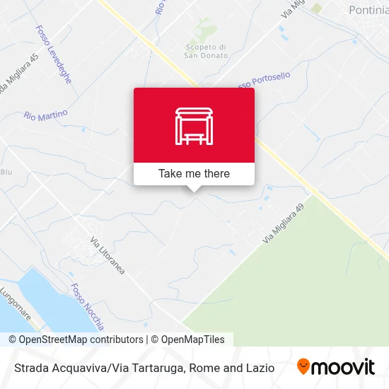 Strada Acquaviva/Via Tartaruga map
