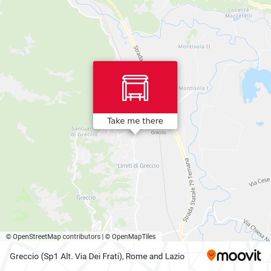Greccio (Sp1 Alt. Via Dei Frati) map