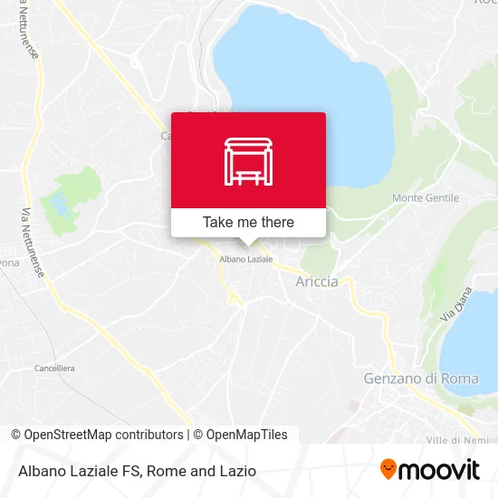 Albano Laziale FS map