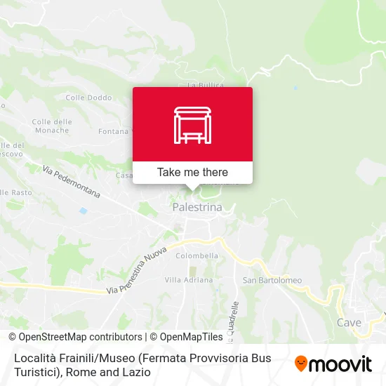 Frainili / Museum Location (Temporary Tourist Bus Stop) map