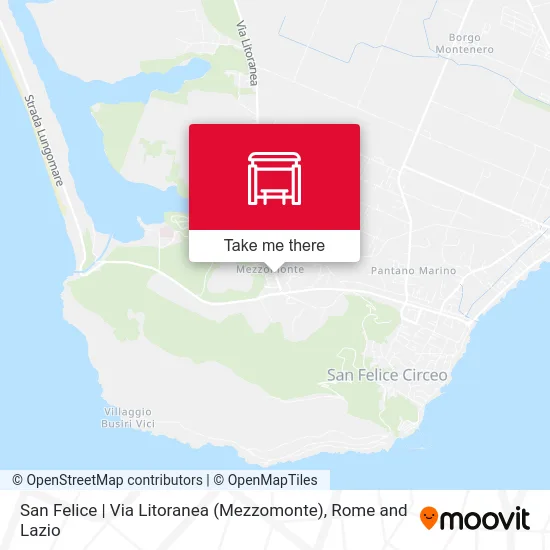 San Felice | Litoranea Road (Mezzomonte) map