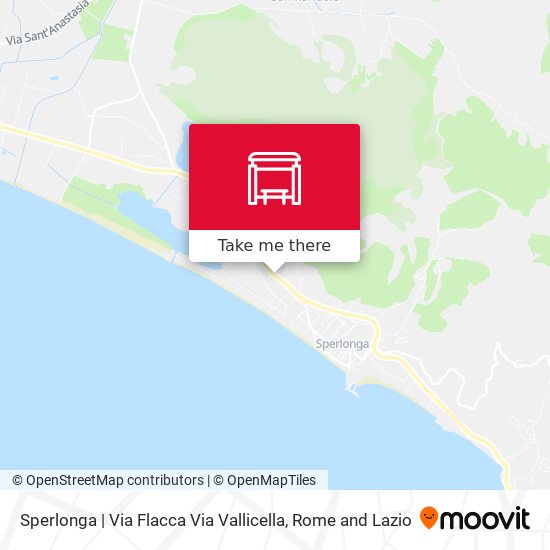 Sperlonga | Via Flacca Via Vallicella map