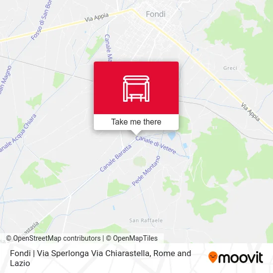 Fondi | Via Sperlonga Via Chiarastella map
