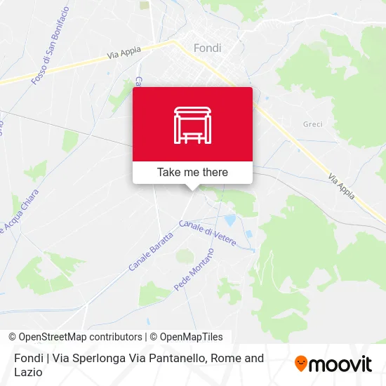 Fondi | Via Sperlonga Via Pantanello map