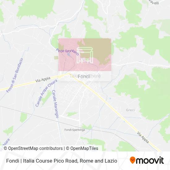 Fondi | Italia Course Pico Road map