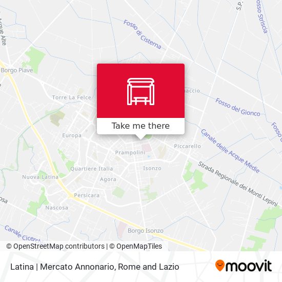 Latina | Mercato Annonario map