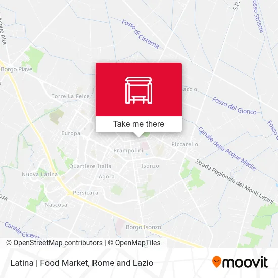 Latina | Food Market map