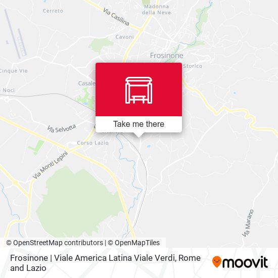 Frosinone | Viale America Latina Viale Verdi map