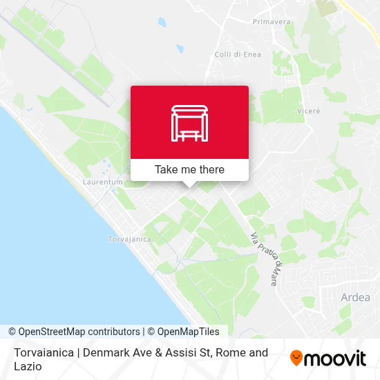 Torvaianica | Denmark Ave & Assisi St map