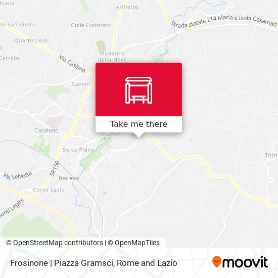 Frosinone | Piazza Gramsci map