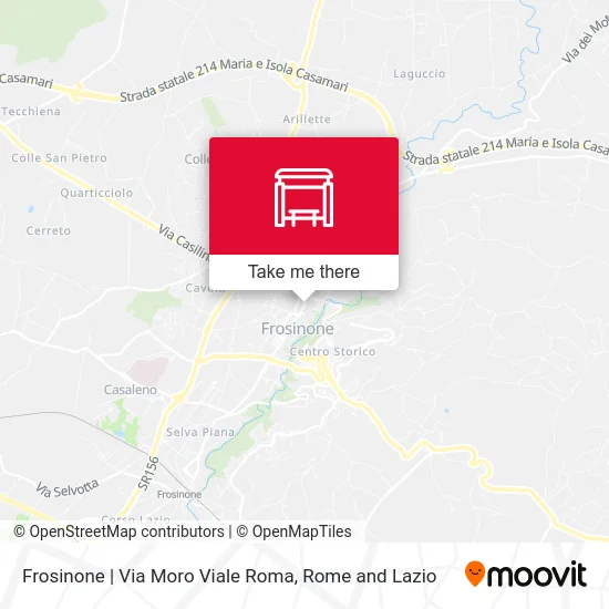 Frosinone | Moro Street Rome Avenue map